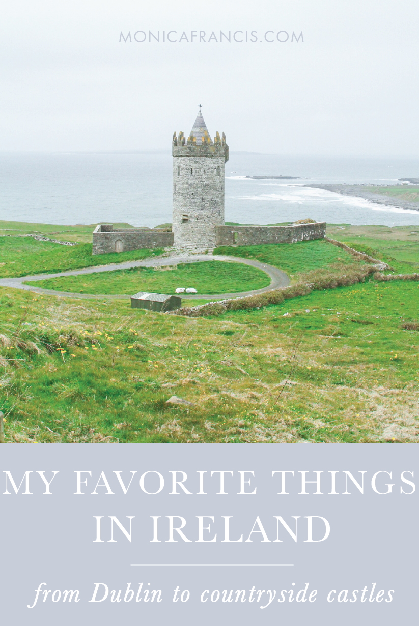 Favorites: Ireland | My best Ireland travel tips, from exploring Dublin to visiting castles in the countryside. | What to Do in Dublin | My favorite castle in Ireland | Driving in Ireland | Dublin Literary Pub Crawl | The Little Museum of Dublin | The Cake Cafe | Ashford Castle