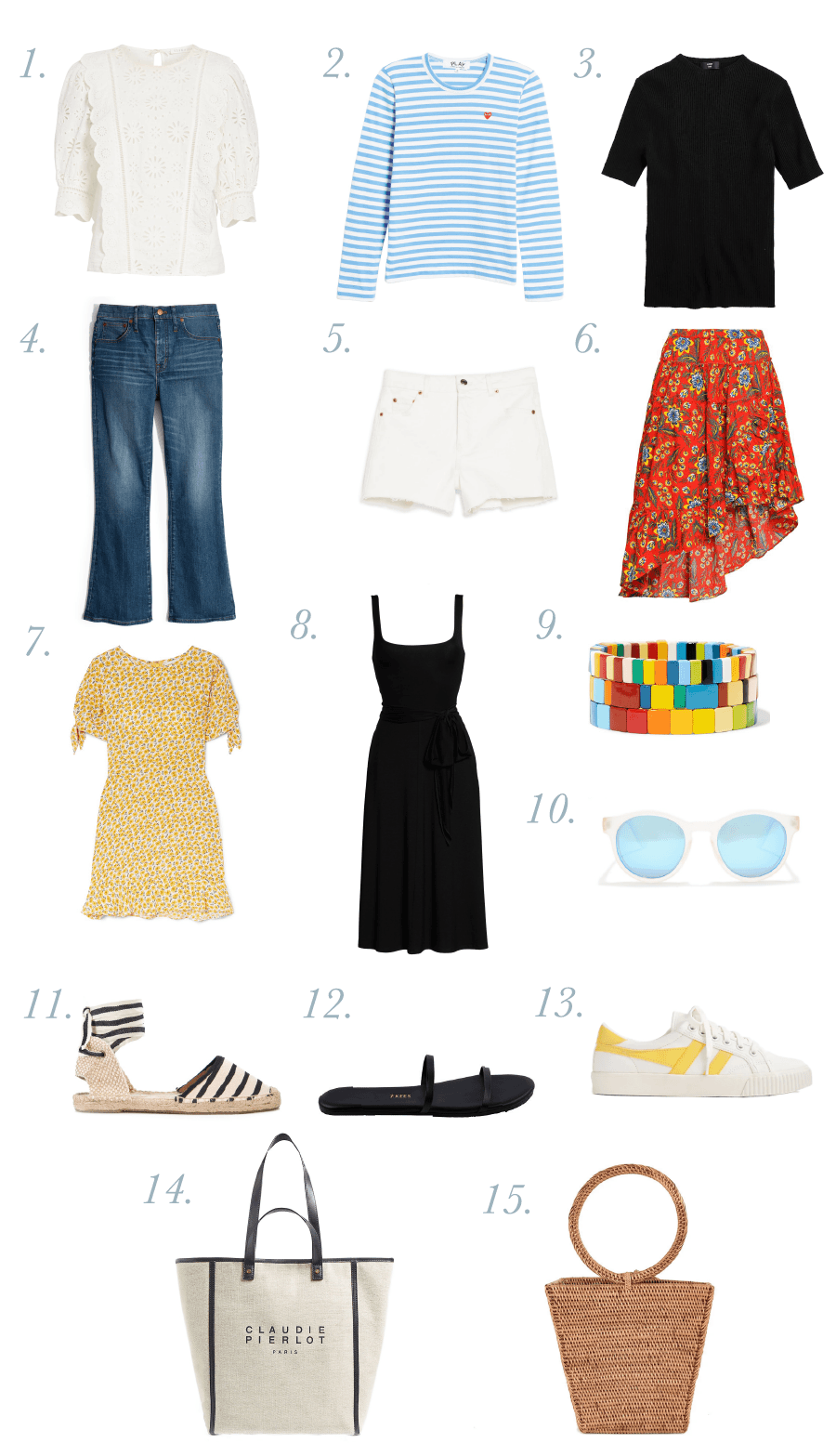 How to Pack a Summer Travel Capsule Wardrobe | Monica Francis Design | Wherever you’re headed next, from exploring Europe to a beach vacation, learn how to pack light and travel in style. Here’s what to pack in your carry-on bag, ideas for what to w…