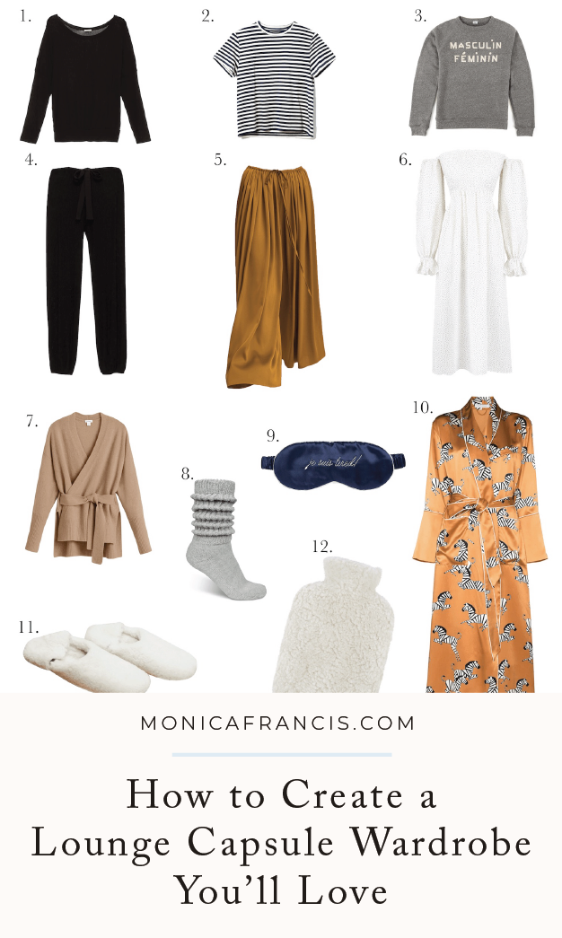 How to Create a Lounge Capsule Wardrobe You’ll Love | Use this cozy capsule wardrobe and my free guide to design your own loungewear collection that keeps you feeling both comfortable and chic at home.