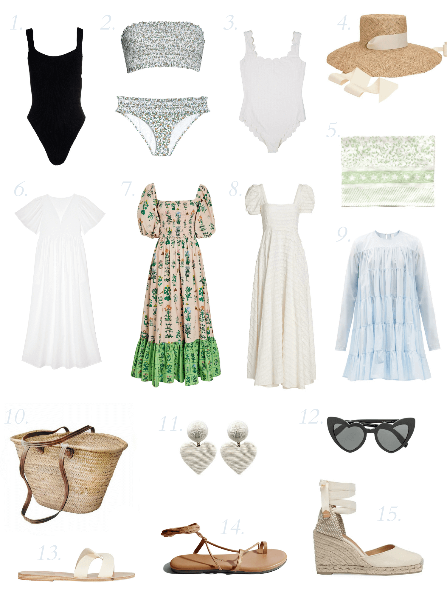 A summer beach vacation is the perfect trip to build your first travel capsule! Pack light (and make your trip even more relaxing) with mix-and-match outfits that make up your beach vacation capsule wardrobe.
