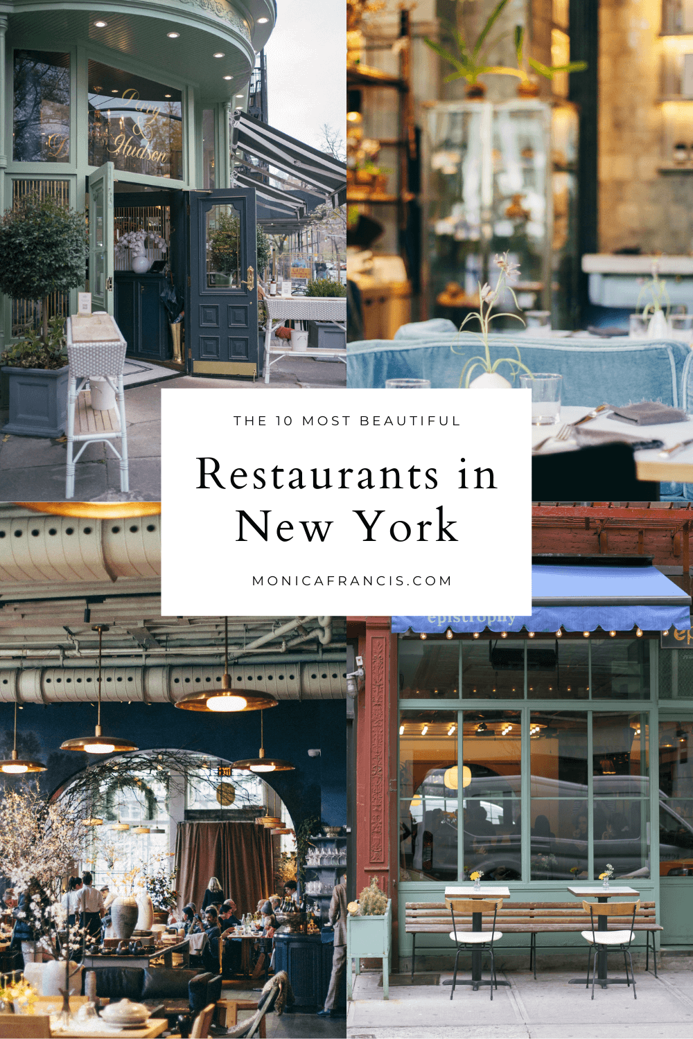 As a local New Yorker, these are the top ten best NYC restaurants that I go back to again and again. From outdoor dining to a quick lunch or leisurely afternoon tea, these are the reliable spots you want to add to your New York City itinerary!